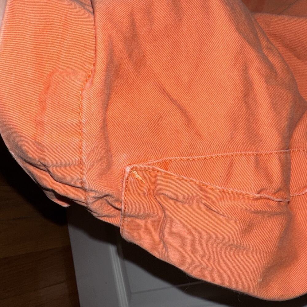 VTG Polo Ralph Lauren Men’s Cotton Cargo Shorts Orange Size 42T Tall - Picture 8 of 9